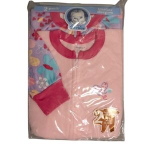 Gerber Pink‎ and Purple Kids Pajama Set